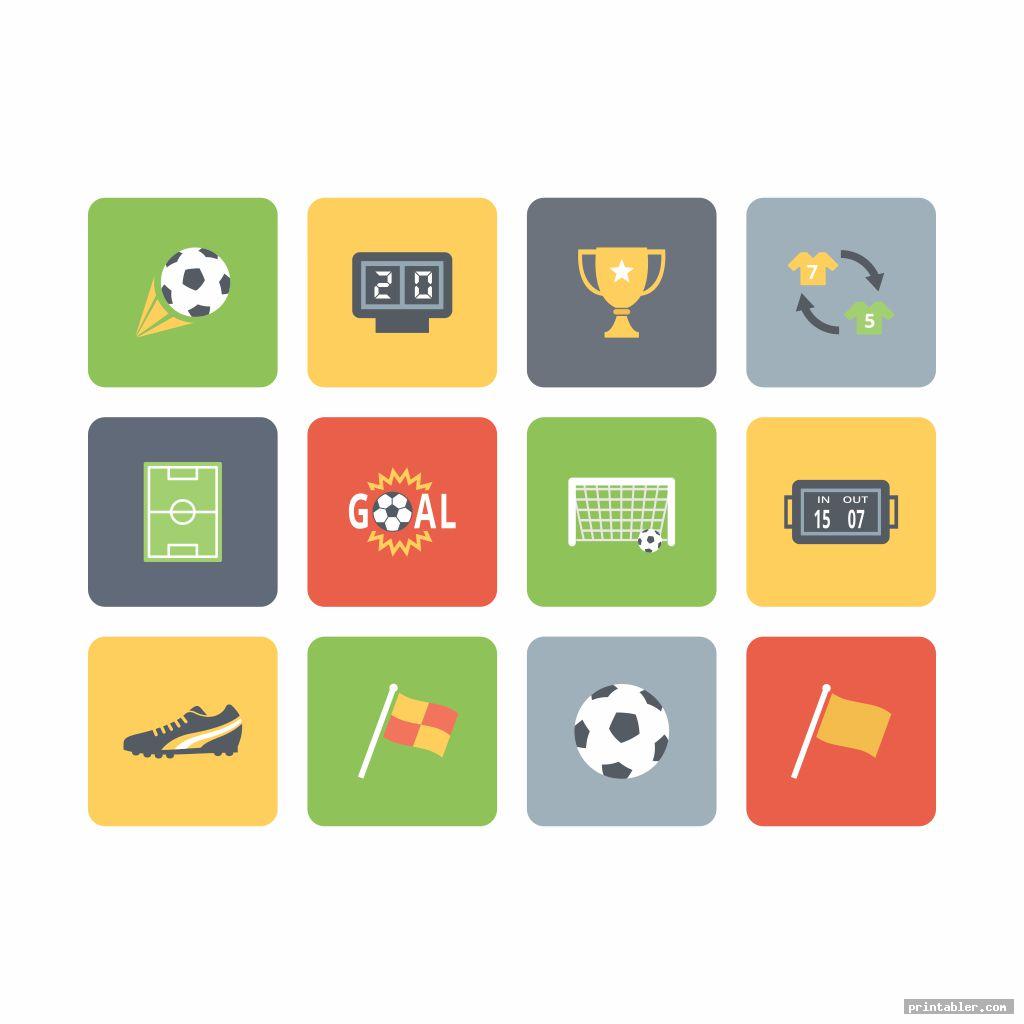 Soccer Icons, Field, Uniform and Logo Printable