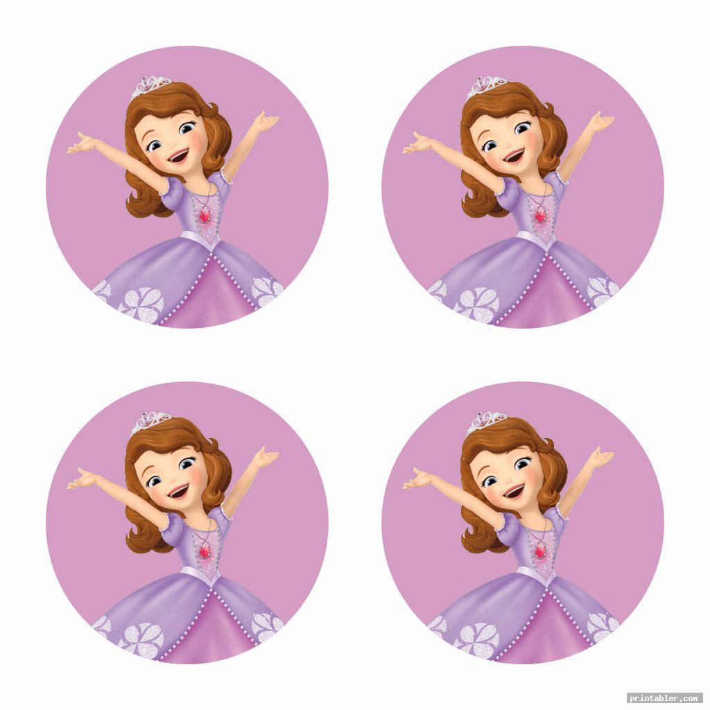 sofia the first cupcake toppers printable image free