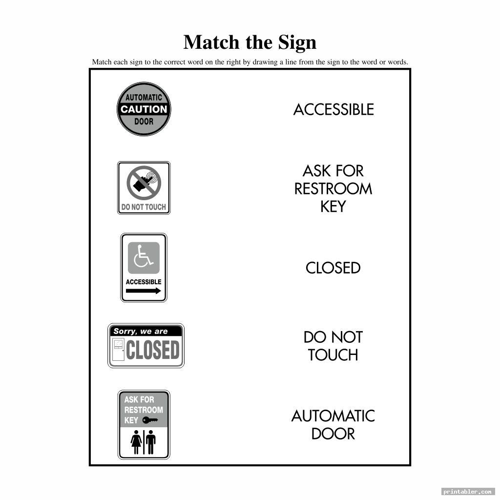 survival signs worksheets printable image free