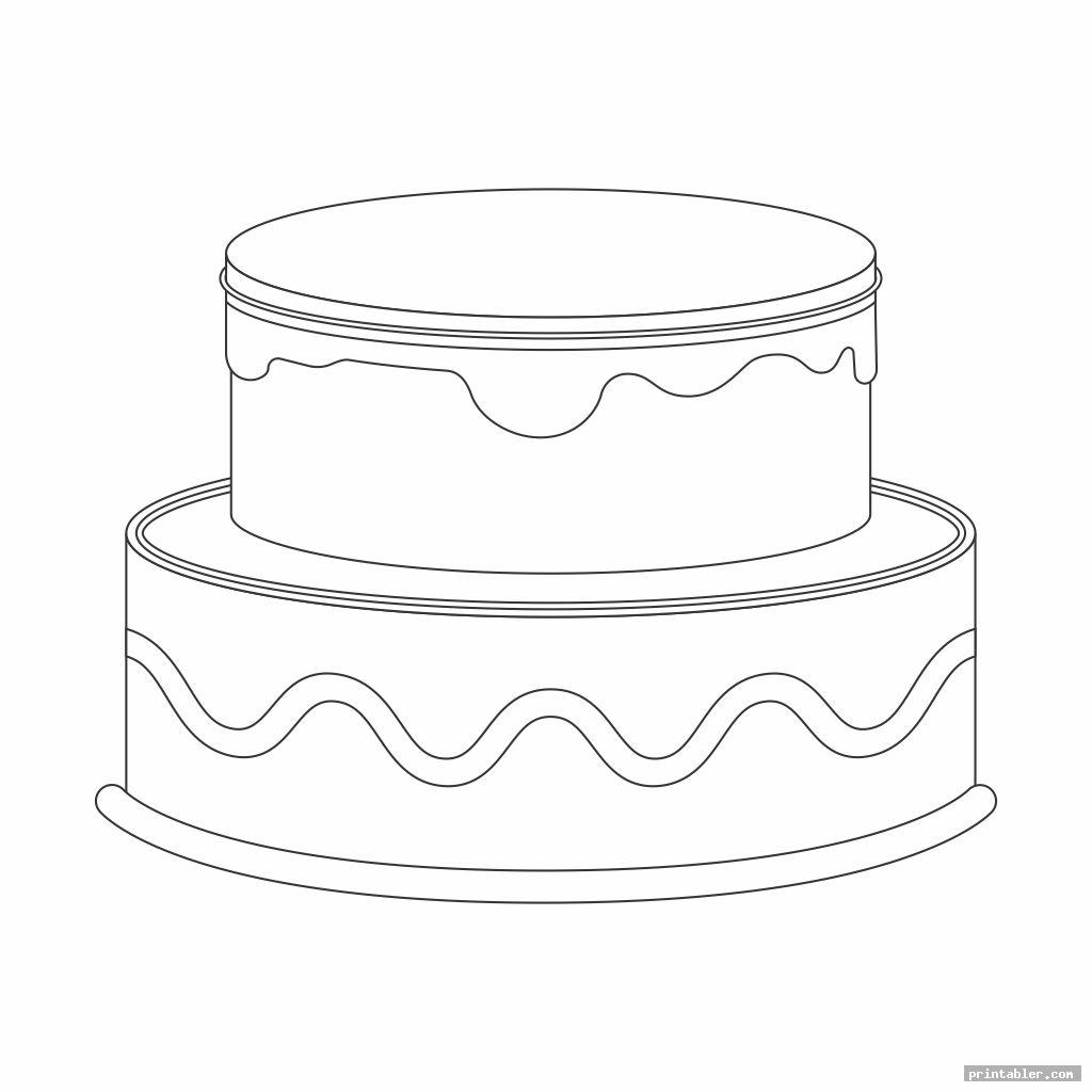 2 Tier Cake Template Printable