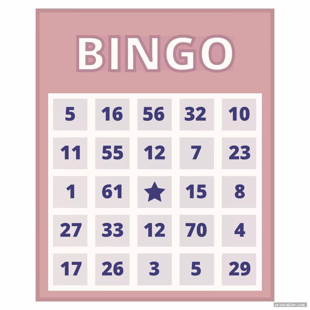 Printable Bingo Call Sheet Printable Word Searches