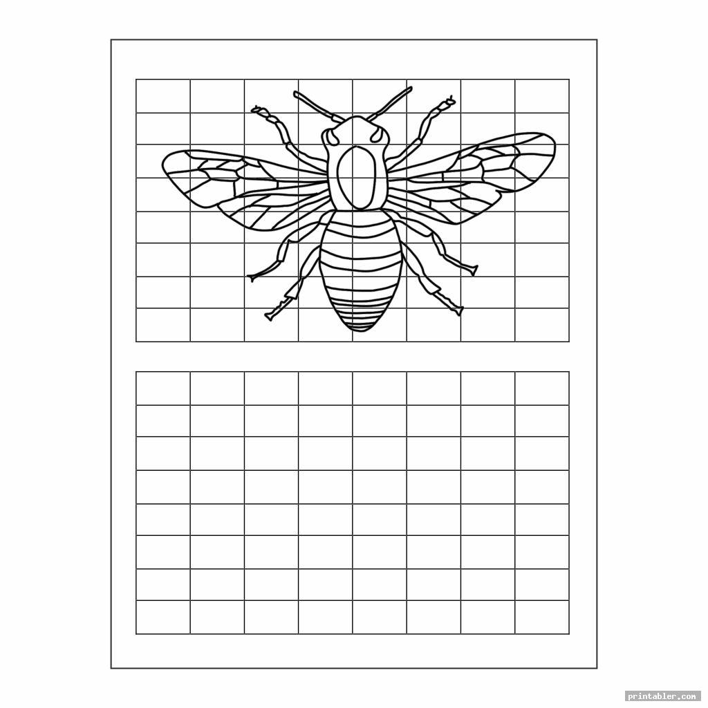 Grid Art Worksheets Printable