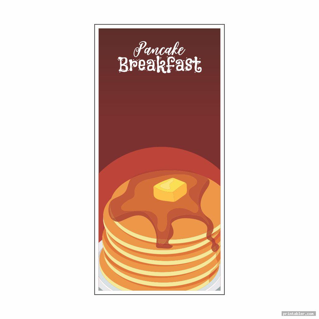 Pancake Breakfast Ticket Template Printable