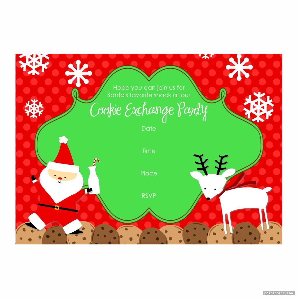 Cookie Exchange Template Printable