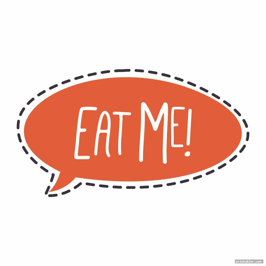 Eat Me Tags Printable