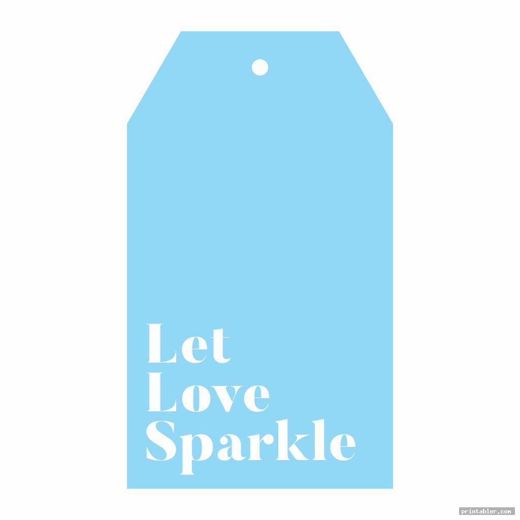 Sparkler Tags Template Printable