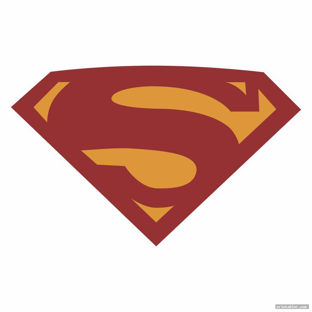 Superman Logo Template Printable