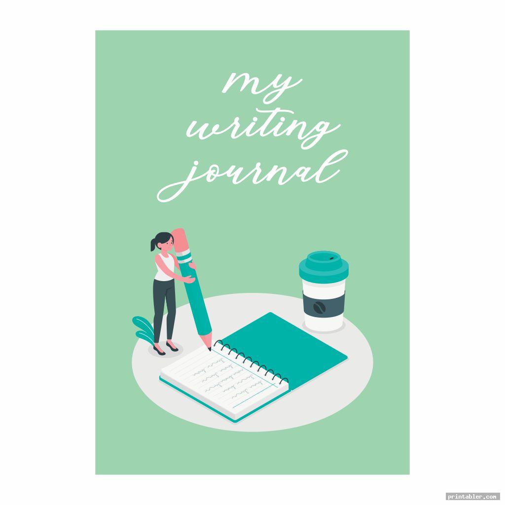 cute writing journal cover printable