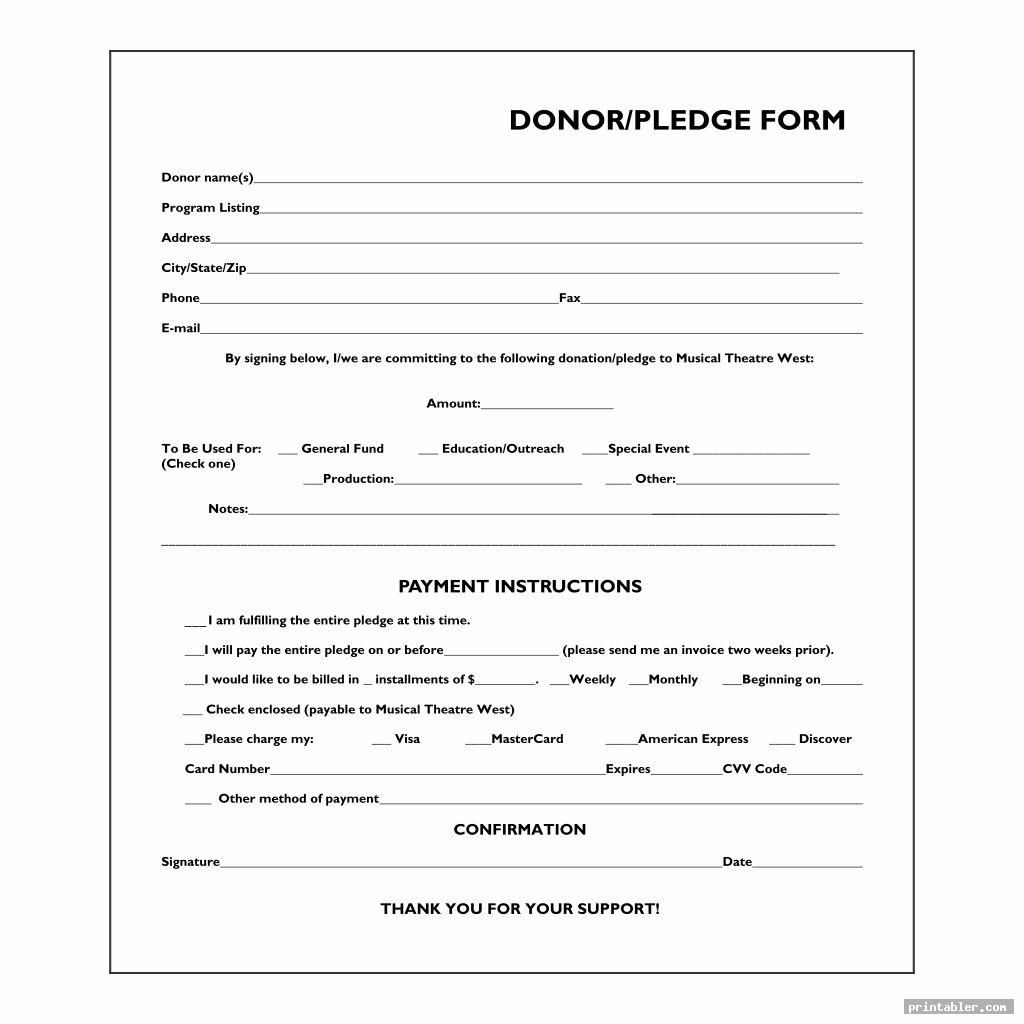 pledge card template printable image free