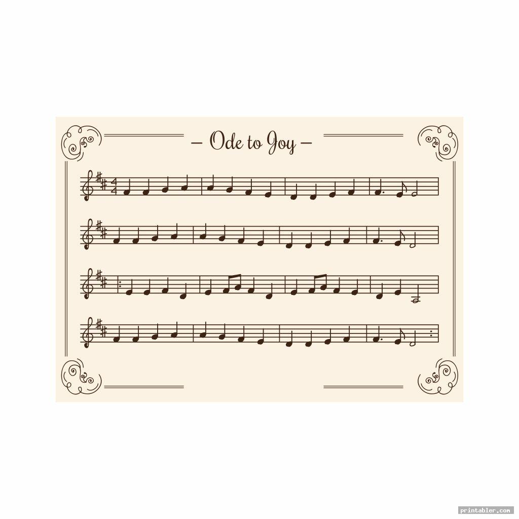 simple vintage christmas sheet music printable