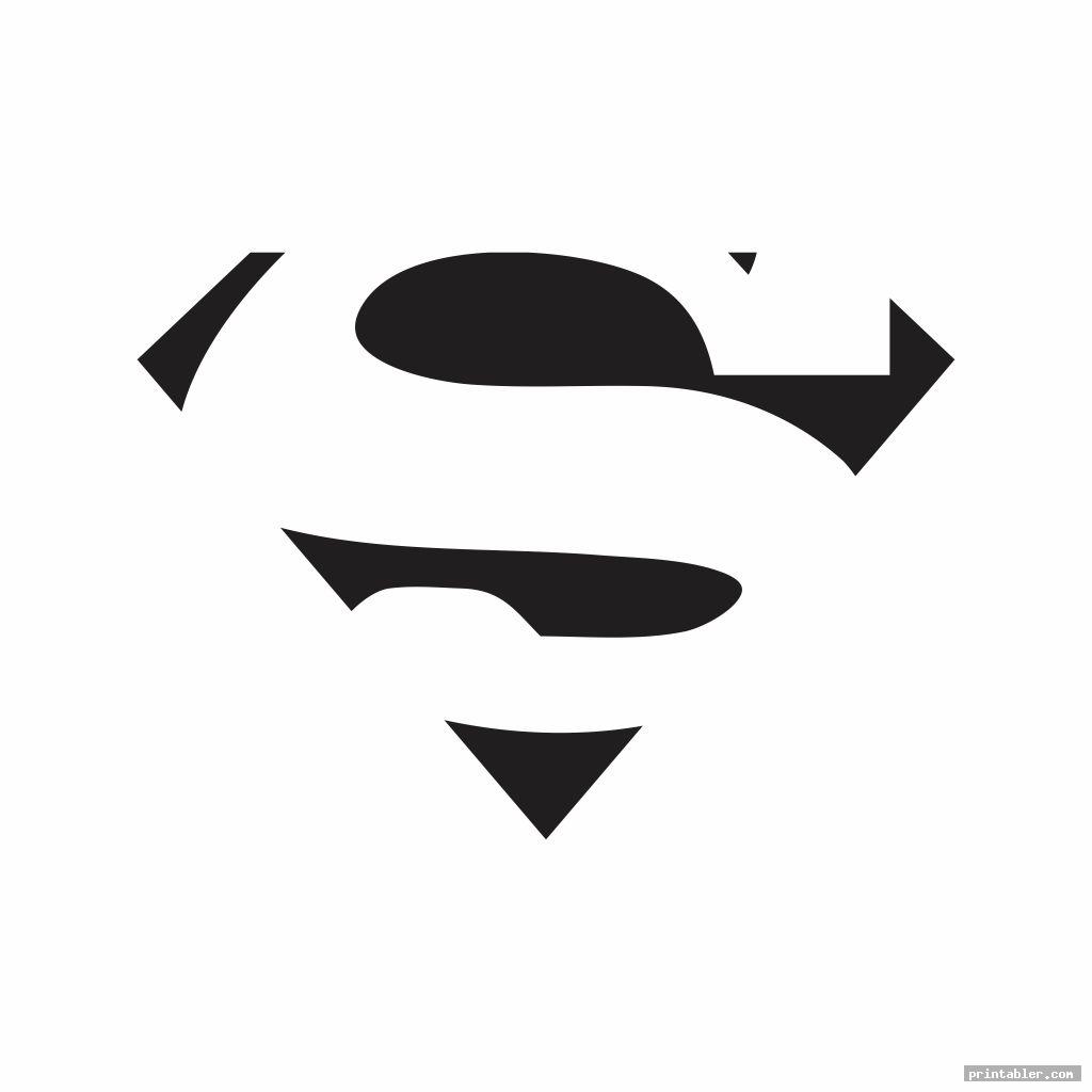 superman stencil printable image free