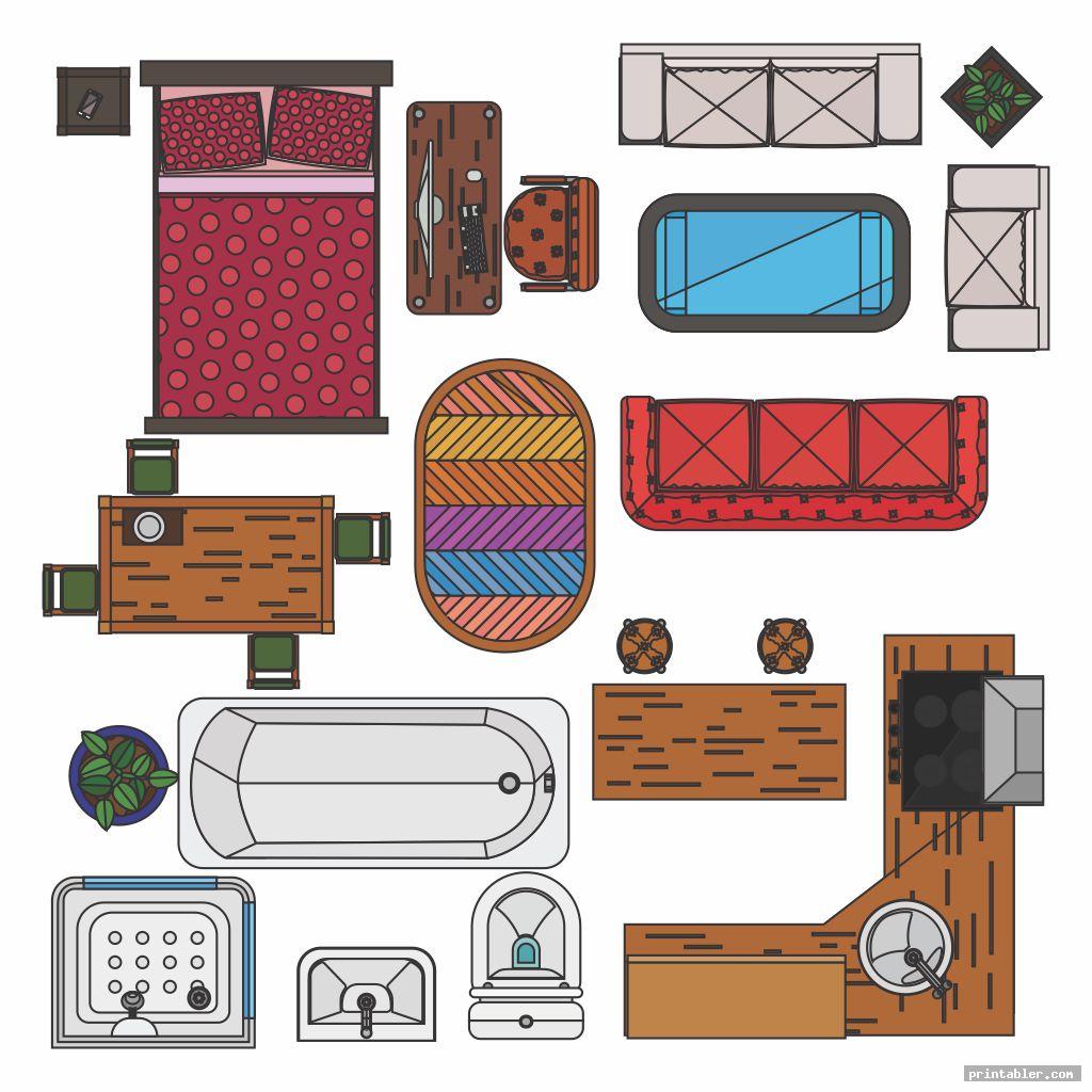 Printable 1 4 Scale Furniture Template Pdf